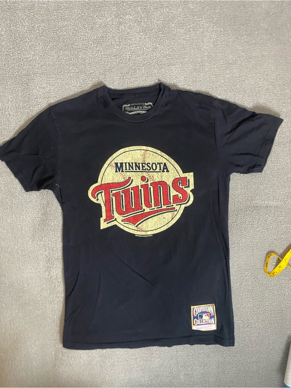 Mitchell & Ness Minnesota Twins Cooperstown Collection Black Graphic Tee